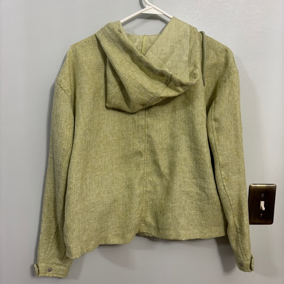 Avec Le Filles light Green cropped Hooded Jacket size medium - Picture 6 of 8